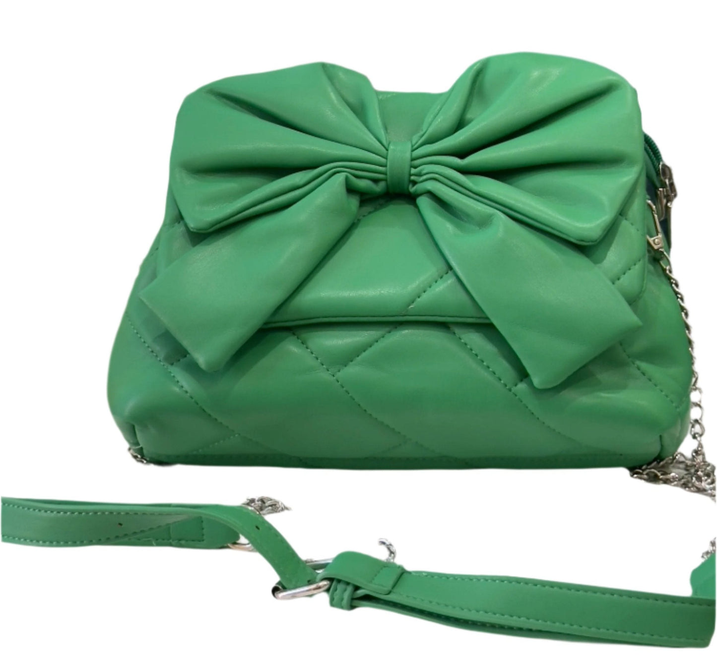 Green Bow Sling Bag