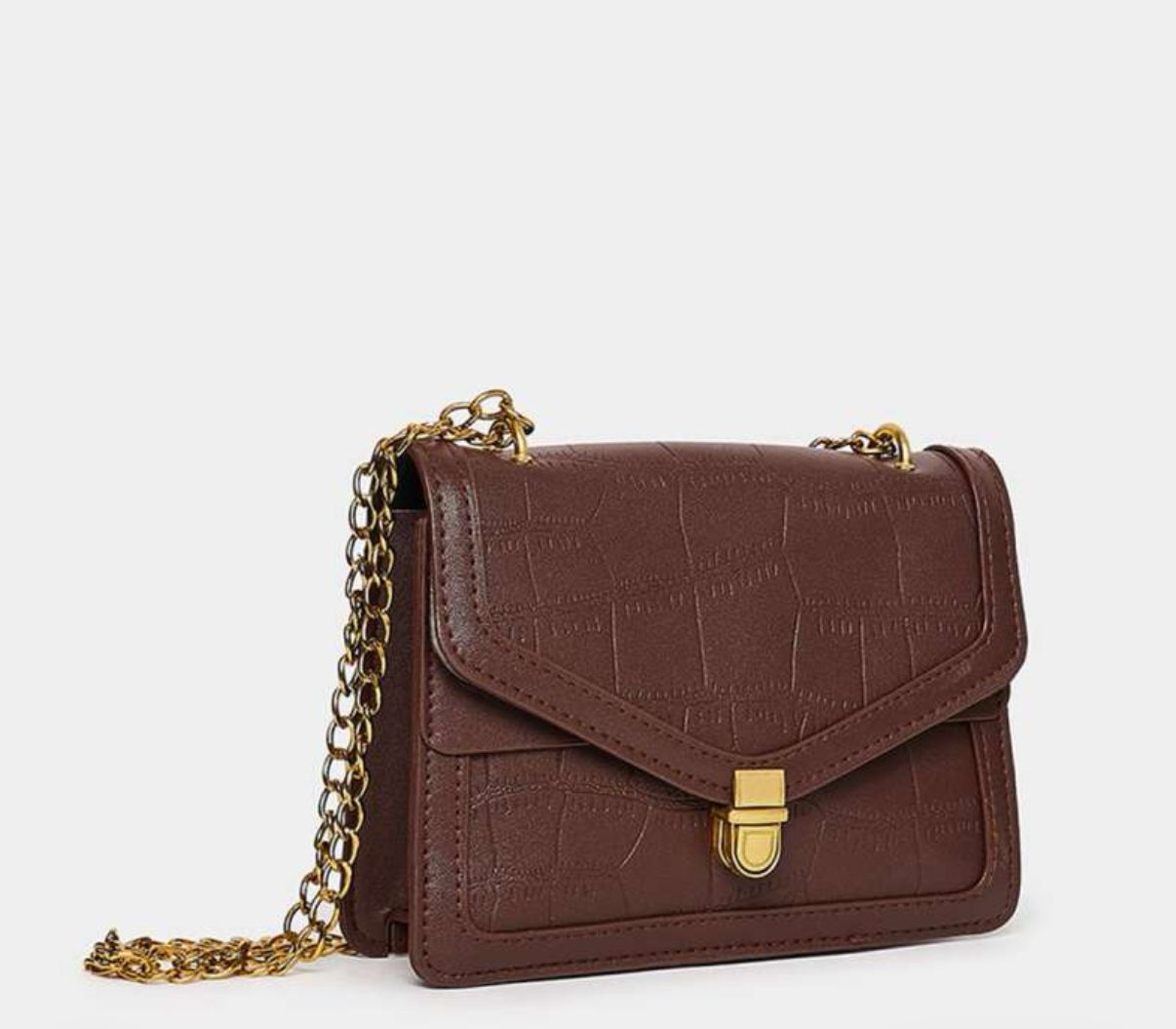 Textured Structured Satchel Bag