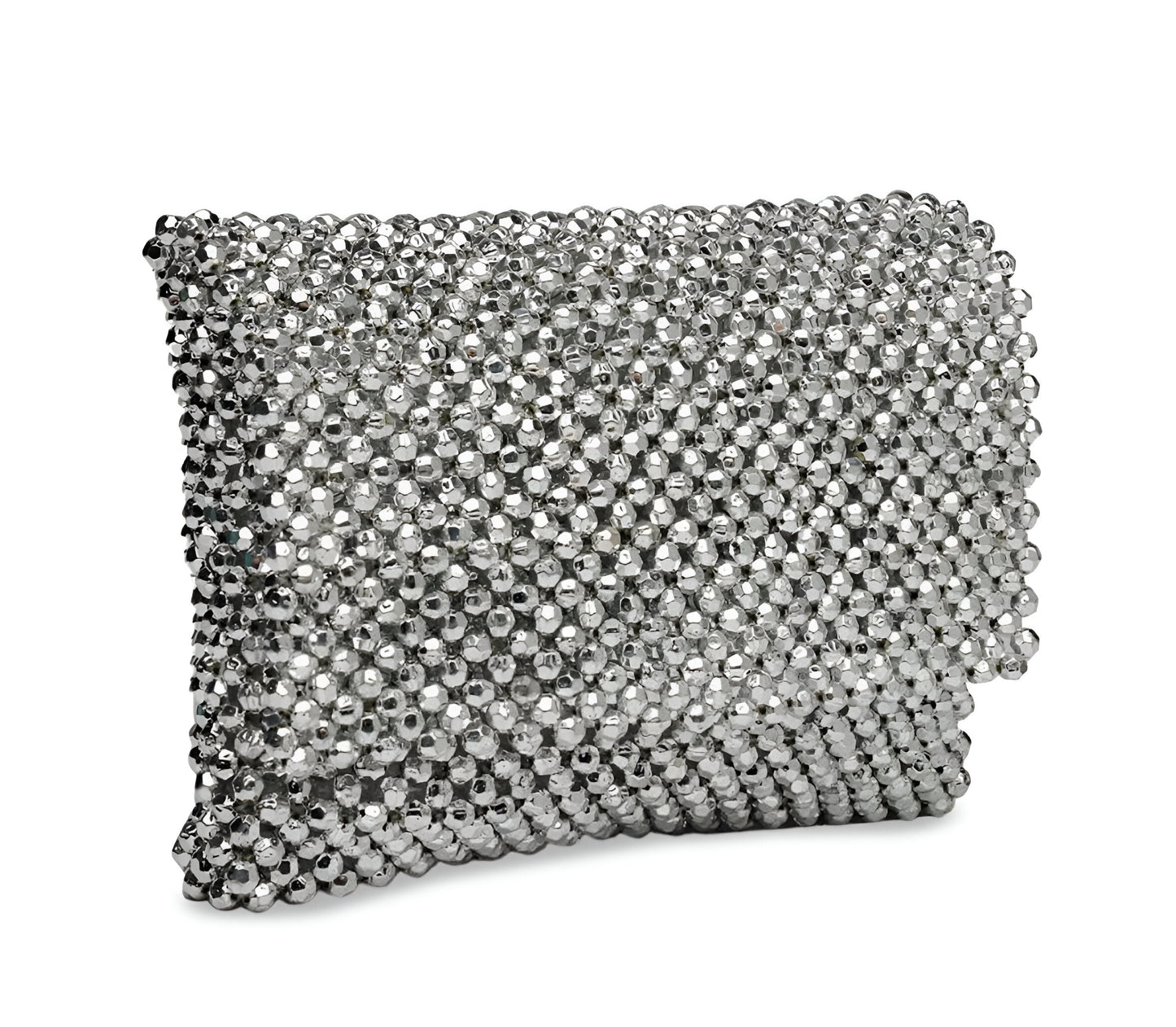 Embellished Silver Sling Bag