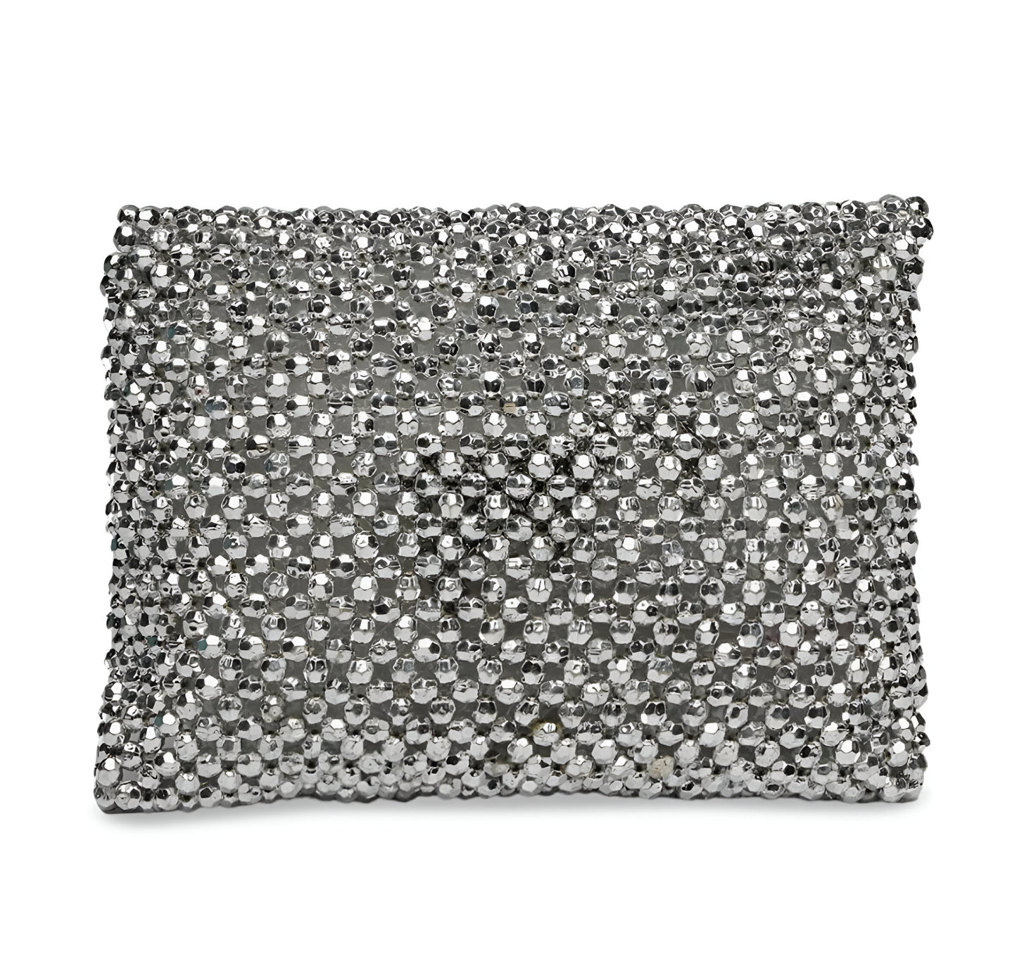 Embellished Silver Sling Bag